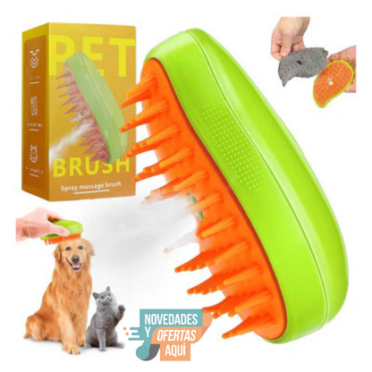 Cepillo a Vapor 3 en 1 para Mascotas